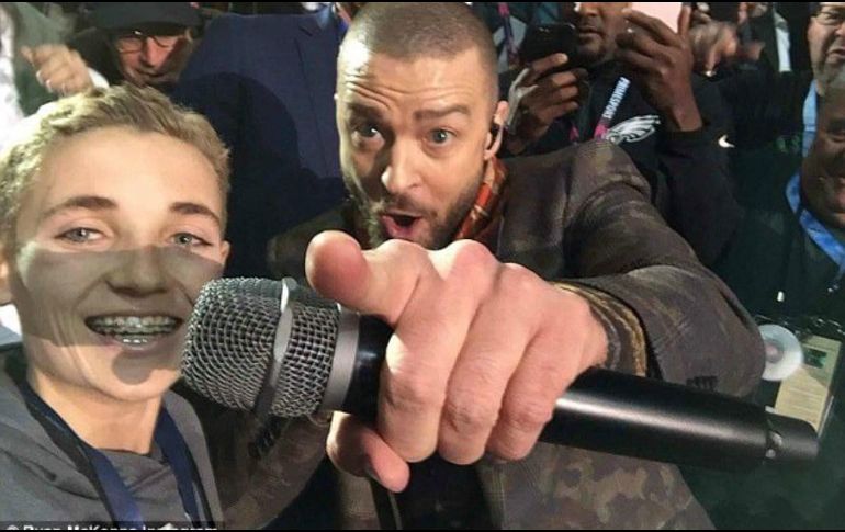 ''Timberlake se acercó y yo simplemente me lancé de cabeza con él