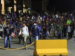 La caravana estaba conformada por hombres, mujeres y niños, sobre todo del interior de Honduras y de la zona sur. EFE/ J. Valle.