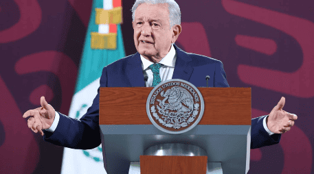 Este miércoles 29 de mayo de 2024, en conferencia matutina desde Palacio Nacional, Andrés Manuel López Obrador, Presidente de Mexico. SUN/Fernanda Rojas/RDB.