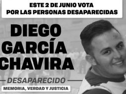 Uno de ellos es Diego García Chavira quien es originario de Guadalajara, Jalisco, el 19 de septiembre de 2013 desapareció junto con su padre, Jorge Enrique García Barreto, desde entonces no se tiene información de dónde están. ESPECIAL