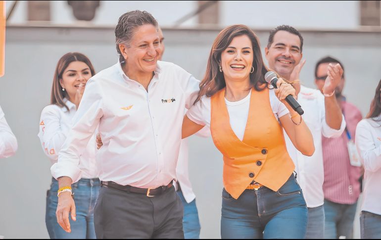 Juan José Frangie y Verónica Delgadillo harán equipo con el Gobierno del Estado para continuar con el proyecto político. ESPECIAL