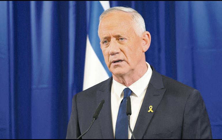 El popular jefe ex militar había anunciado que renunciaría al Gabinete de Guerra si el primer ministro de Israel no presentaba un nuevo plan para la Franja de Gaza. Al no ver cambios, tomó la decisión. AFP