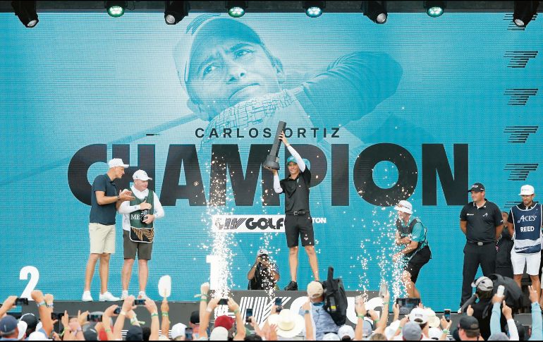 Carlos Ortiz se unió a LIV Golf en 2022 después de su paso por el PGA Tour. En noviembre de 2020 se coronó en el mismo escenario, en el que conquistó su título de este pasado fin de semana. AFP