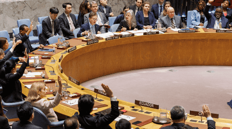 El Consejo de Seguridad de la ONU aprobó hoy lunes 10 de junio una resolución presentada por Estados Unidos. EFE / S. Yenesel