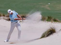 Santiago De la Fuente, el joven golfista jalisciense de 22 años, tuvo una actuación difícil en el US Open de Golf 2024, celebrado en el campo número dos de Pinehurst Resort, Carolina del Norte. EFE / E. Lesser