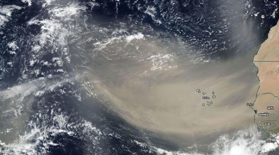 El Polvo del Sahara llega a México cada año, influyendo en la temporada de huracanes. EFE/ARCHIVO