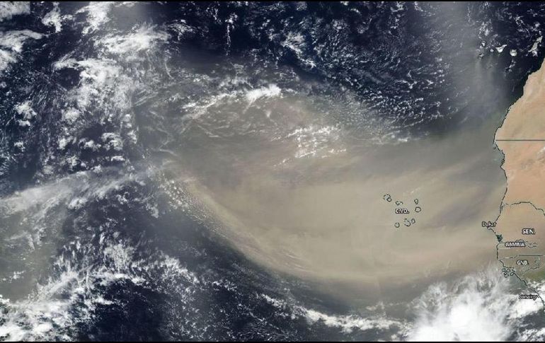 El Polvo del Sahara llega a México cada año, influyendo en la temporada de huracanes. EFE/ARCHIVO