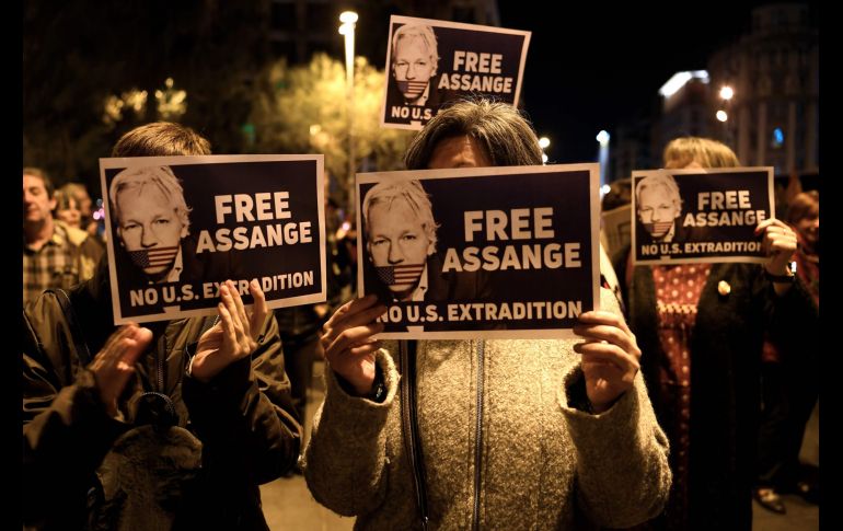 Organizaciones defensoras de la libertad de prensa llevan años pidiendo la liberación de Assange. AFP
