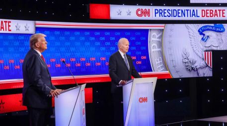 Esta no es la primera vez que Biden y Trump se enfrentan en un debate televisado. EFE / M. REYNOLDS