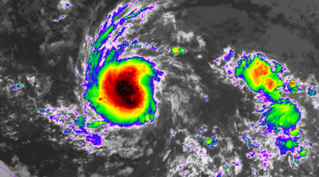 Existe la posibilidad de que se convierta en el primer huracán del año antes de llegar al mar Caribe. ESPECIAL/The Weather Alert P.R.