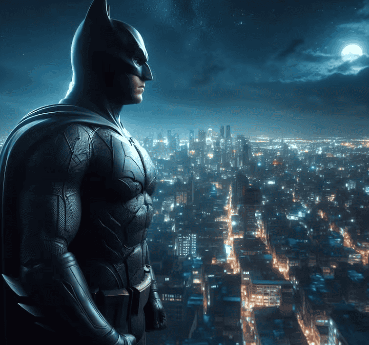 Batman con su típico traje de superhéroe ESPECIAL / COPILOT 